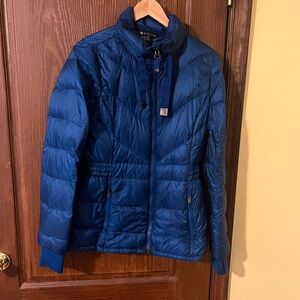 Athleta Women's Blue Puffer Jacket